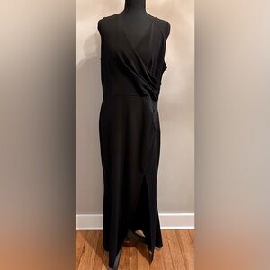 Chic Asymmetrical Black Dress